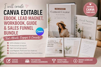 create canva sales funnel ebook lead magnet workbook guide