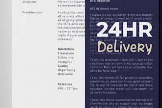 create ats resume CV for job