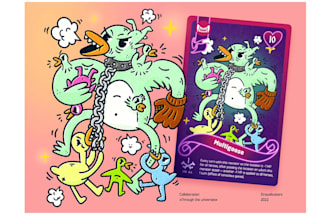 design a custom cartoon, mascot character for any purpose