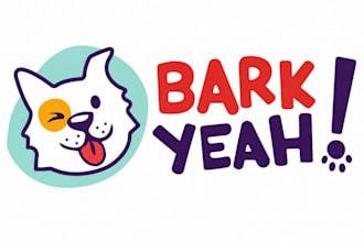 design pet, dog, cat, minimalist, animal logo design for your website business