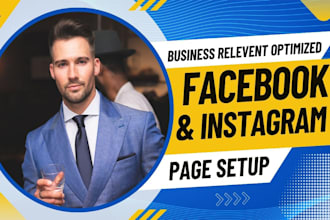 professionally create and setup facebook business page and instagram page