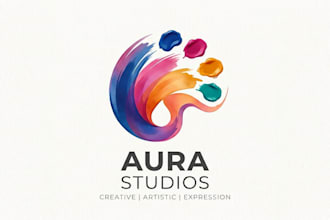 design a creative and artistic palette logo for your brand