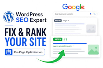 fix your wordpress website SEO and boost google rankings