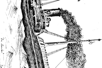 draw detailed pencil or pen and ink illustrations