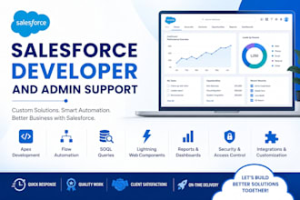 provide salesforce development and admin support services