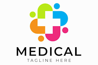 design modern healthcare and pharmacy branding logo