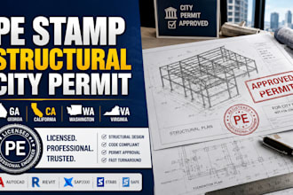 licensed structural engineer stamp georgia, washington california virginia stamp