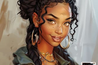 draw digital caricature portraits from photos