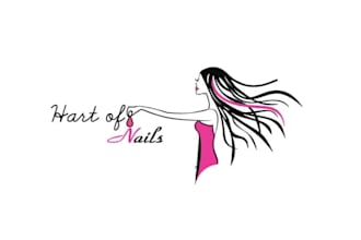 design memorable motivation nail technician logo