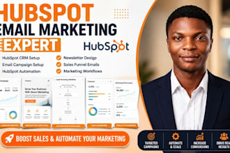 setup hubspot email marketing, email template, campaign for sales and marketing