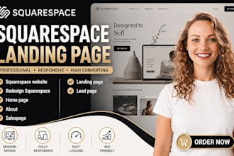 redesign squarespace landing page, optimize squarespace website