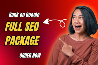 provide a full SEO package for your website to boost ranking