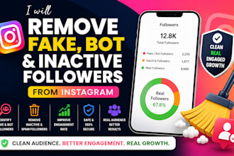 remove fake bot and inactive followers from instagram