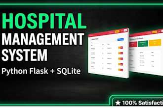 build a hospital or clinic management system with python flask