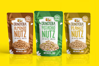 design food packaging, food pouch, food box and label design