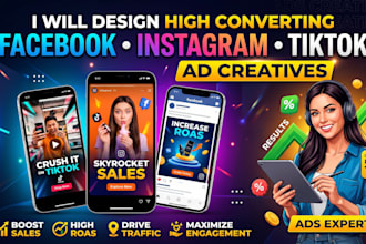 design converting facebook instagram and tiktok ads