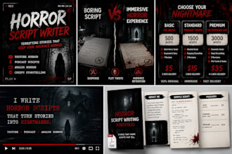 write a spinechilling horror story or creepypasta for your podcast