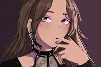 anime art character illustration oc, pfp, fanart