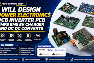 design power electronics pcb inverter pcb smps bms ev charger and dc dc converte