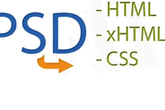 convert a psd web layout to html/css