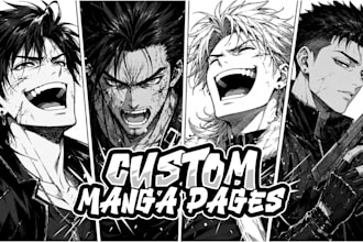 draw anime manga comic and webtoon illustration