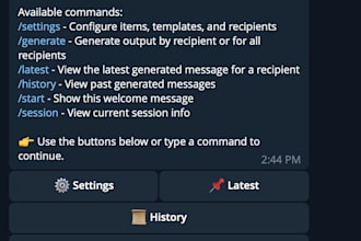 build a custom telegram automation bot