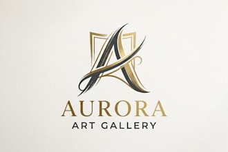 design a creative and elegant gallery logo for your brand