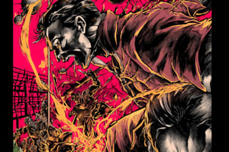 create manga comic pages and graphic novel illustration