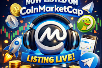 do token listing, coinmarketcap coingecko listing promotion crypto  and telegram