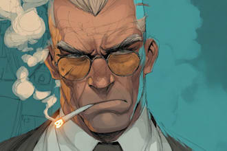 draw your character in cartoonish or marvel or anime style