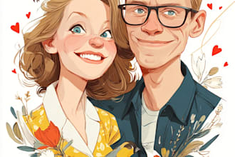 do couple portrait illustration
