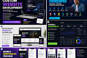 do custom website development as full stack web developer