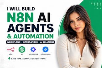 build n8n ai agent, n8n automation, n8n workflow and ai workflow automation