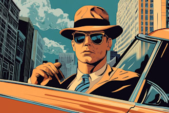 create comic book and custom illustration