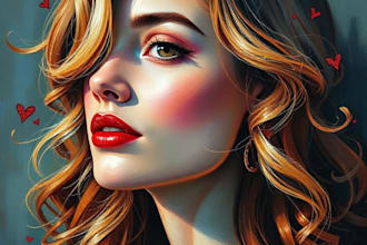unique oil painting portrait