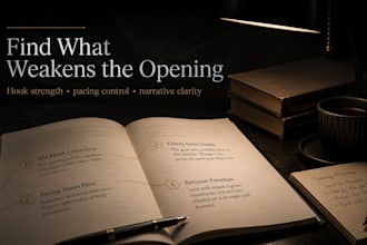 critique your first chapter for pacing, clarity, and hook