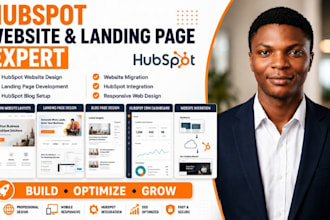 develop custom hubspot website, hubspot landing page, blogs, website migration