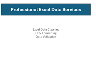 do excel data cleaning, formatting and validation
