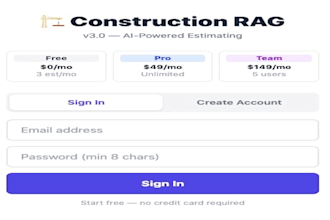 help you create construction project estimates