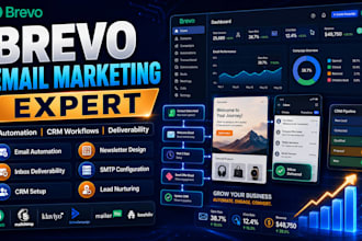 setup brevo email marketing automation campaigns newsletter CRM workflows