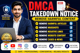 takedown remove harassing defamatory harmful post from social and gmb bad link