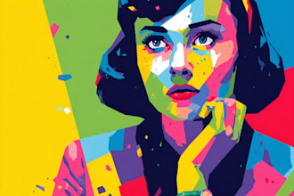 create a unique street pop art illustration