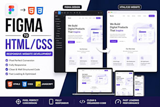 convert figma to responsive HTML CSS website