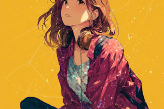 draw anime art and illustration
