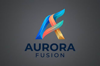 design a modern and creative fusion logo for your brand