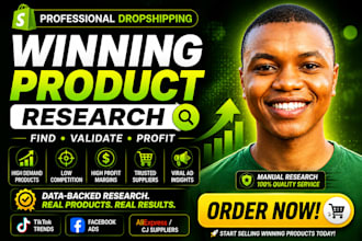 do product research winning product dropshipping shopify dropshipping product