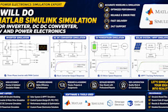 do matlab simulink simulation for inverter dc dc converter ev power electronics