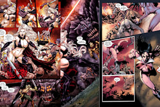 draw nsfw and sfw art, bdms, erotic, gay bara in comic style