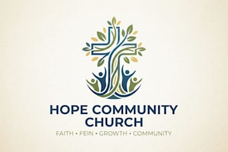 design a meaningful community and faith inspired logo for your brand
