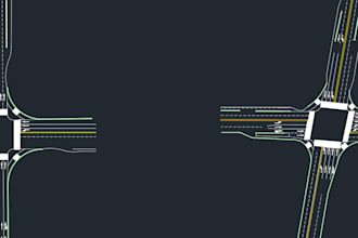 draw a cad of the intersection